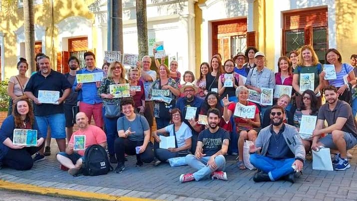 Urban Sketchers no Goethe