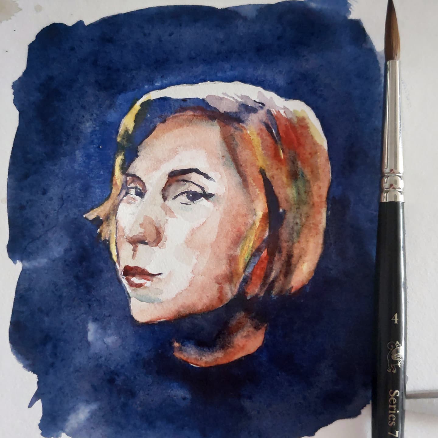Clarice Lispector em aquarela